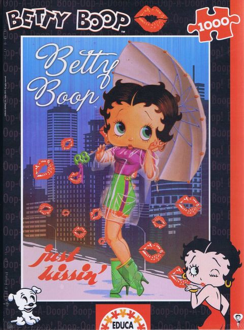 Betty Boop, just kissin - 1000 brikker (1)